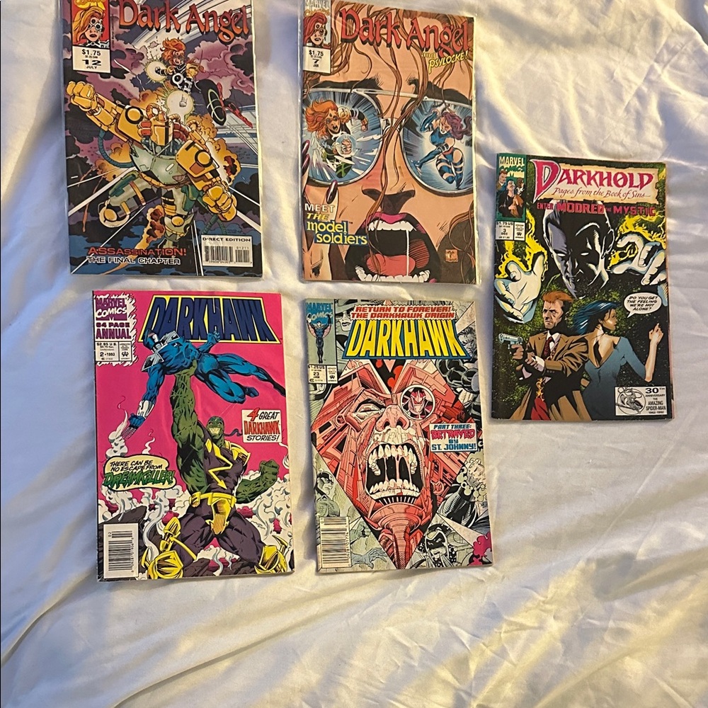 Marvel Comic Books - Bold Red and Blue Designs